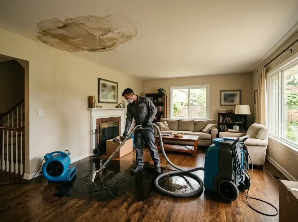 attic-pipe-burst-ceiling-drip-008 — frequently asked questions, Water Damage Restoration & Carpet Care in West Dundee, IL